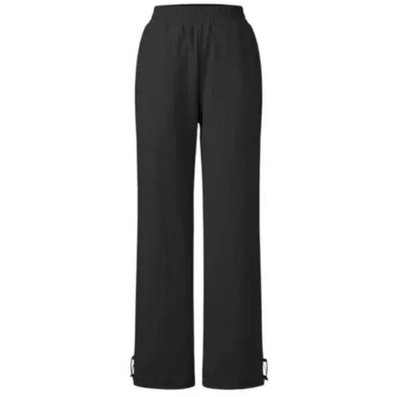 OGL Black Waterproof Fleece Lined Toggle Ankle Pull On Snow Pants Size Large - Picture 2 of 16
